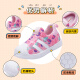 Babudou Kinderschuhe für Mädchen 2024 Neue Frühlings- und Herbststil Baby Girls Primary School Girls Kinderschuhe 12108 Rouge Rote Sommer Single Net Größe 26_inner Länge 16