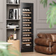 Bai Kailun red wine cabinet, first-class energy efficiency, constant temperature and moisturizing wine cabinet, zero embedded compressor, home wine storage, sake beer display refrigerator, fruit beverage refrigerator bar, upgraded smart anti-fog door丨single temperature丨hanging cup display丨188L air-cooled and frost-free