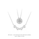 AIF love four-leaf clover sterling silver necklace women's light luxury high-end pendant Valentine's Day birthday gift for girlfriend and wife four-leaf clover love necklace + romantic rose gift box