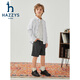 HAZZYS children's clothing boys' shirt autumn new college cotton comfortable long-sleeved top Oxford color 105