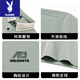 Playboy (PLAYBOY) brand men's short-sleeved T-shirt middle-aged lapel ice silk thin loose casual POLO shirt daddy half-sleeved T-shirt 16821 carbon ash XL 175 Recommended 140-160Jin [Jin equals 0.5 kg]
