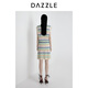 DAZZLE 邱天同款地素毛衣25夏新款复古肌理条纹毛衫马甲 彩色 M