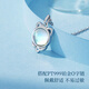 LAOLATU PT999 platinum lucky cat necklace for women, platinum clavicle chain, Chinese Valentine's Day gift for girlfriend and wife, pt999 platinum O-shaped chain + lucky cat pendant