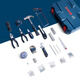 BOSCH Haushalts-Multifunktions-Hardware-Werkzeuge (108 Teile), manueller Werkzeugkasten, Heimwerker-Reparatur, Tische und Stühle, Demontage und Montage, Computer-Demontage
