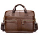 [Direct sales from the manufacturer] First layer cowhide shoulder bag men's briefcase genuine leather 15.6-inch computer bag business commuting black upgraded version 15.6-inch black upgraded version