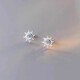 BJYLS925 sterling silver earrings men's sun unique screw design ear piercing earrings boys American ear bone earrings women S925 silver sun earrings - single