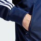 Adidas adidas xu minghao mismo estilo trébol hombres y mujeres sudadera de manga larga collar chaqueta rayada ir9893 azul m