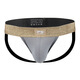 Sportstudenten Herrenunterwäsche Sport atmungsaktiv doppeltong niedriger Taille Gold Ridge Sexy Fitness Bühne Tanga Gay0 Gray M.