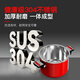 SWISS MILITARY pressure cooker household 3-4 people stainless steel thickened pressure cooker explosion-proof quick cooking pot gas induction cooker universal 22cm