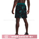 Under Armour UA Project Rock Johnson Print Woven Print Fitness Running Training Shorts 1377438 Green 722 L