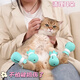 Tianmiaomiao cat paw cover, washing cat foot cover, anti-cat claw nail gloves, holding cat, feeding medicine, anti-scratch scratch cover, cat pet bathing artifact, purse cat foot cover-blue (pack of 4), anti-scratch/medication/beauty/bathing, etc.