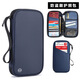 New multi-functional overseas travel change clutch portable waterproof anti-theft brush rfid fashion ID passport bag black