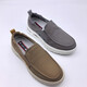 Sachi Satchi Shoes para hombres 25 zapatos de tela Nuevos zapatos perezosos zapatos casuales para hombres Pop de maíz en lienzo transpirable zapatos gris 3883 38