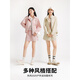 Veste féminine à l'air chaud top 2025 automne nouvelle fonction sportive de travail de travail de travail collain zipper jacket courte 08 abricot m