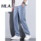 
LA Hailan Home same casual pants for men 2025 new fashion brand straight loose men's pants Tennis wide-leg men's trousers 1048 black + 1048 light blue XL size 31-32