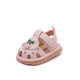 Baby Sandalen Mädchen nicht rutschernde atmungsaktive Prinzessinschuhe weicher Sourentasche-Zoe-Anruf Schuhe für Babys und Kleinkinder Sommer Neue Kleinkindschuhe Rosa Größe 18 Größe 12,5 cm Innenlänge / Empfohlene Fußlänge 12 cm