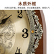Hanshi (Hense) living room perpetual calendar classical table clock home decoration high-end clock Chinese retro desktop desktop clock HD514 metal dial (quartz movement)
