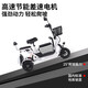 Phoenix Q3 parent-child electric tricycle household small elderly walking electric vehicle elderly leisure small tricycle two-seater + 800W differential + 20A lithium battery + about 50 kilometers