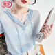 LangSha high-end 2025 new hooded sunscreen shirt for women loose hooded base shirt thin outer ice silk knitted hooded hooded hooded rosy pink S