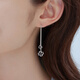 Lukfook Jewelry Platinum 950 hollow four-leaf clover platinum ear wire earrings price approx. 1.83 grams