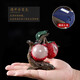 Color-changing lychee tea pet ornaments, high-quality culture-changing tea table, tea tray, fruit creative tea set, gift box, color-changing lychee