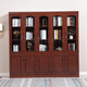 Office file cabinet with lock office background wall display cabinet boss storage information cabinet shelves storage bookcase 695# four-door combination cabinet model 1.4mm