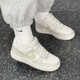Nike (NIKE) casual shoes women's shoes 2025 summer new sports shoes AF1 Air Force No. 1 low top shoes IB3881-001 IB3881-001 Phantom gray/light military green 38.5