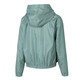 Under Armor (UNDERARMOUR) women's top 2025 spring new Rival sportswear breathable fashion hooded outdoor woven jacket jacket 1382698-348 S
