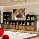 Yonghuan Grid Cabinet Wohnzimmer Bücherregal Bücherregal kostenloser Kombination bodenstandgeschütztes Speicherschrank weiße Modell - Höhe 70* lang 3519* Deep 302