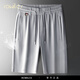 rowilcs brand new high-end sports shorts men's summer quick-drying five-point pants men's mid-trousers summer big shorts 690 light gray M