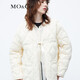 MO&Co. 90% duck down kimono style strappy diamond silhouette down jacket top for women