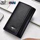 Septwolves echter Leder-Schlüsselbeutel Multifunktionales Key Car Cover Schnalle Wallet Wallet Herrenkartenbeutel Zwei-in-Eins-Schwarz