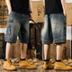 Yiling Yibeis neue amerikanische Casual Denim Shorts Herren Sommer Lose große vielseitige Fünf-Punkte-Hosen 9922 Hellblau 28 Geeignet für 90-105 Jin [Jin ist 0,5 kg]