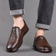 
Yierkang official website leather shoes men's 2025 new men's shoes spring and summer breathable business casual shoes soft leather cowhide tendon sole single shoes Doudou 6198 new khaki_rubber sole 39