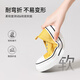
ZHR canvas shoes for women classic student board shoes for women thick sole one foot sporty breathable women's shoes CS129 yellow 39