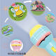 Projection flashlight children's educational early education luminous toy baby fun slide creative starry sky projector lamp early education cognitive slide toy intellectual development green - flashlight + 24 patterns