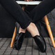 Yierkang Spring 2025 Nuevos zapatos Doudou zapatos de cuero para hombres Versión coreana Zapatos de conducción Tendencia social Zapatos de hombres casuales White 9880 39 Talla más pequeña