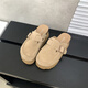 S.Sofea Birkenstock Shoes для женщин весной и летом усиливает пробковые подошвушковые мулы Retro Style 677-2 Abricot Corle Color 36