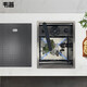 
Jiumu (JOMOO) 2025 new bar balcony invisible small sink cup washer single tank washing basin western kitchen middle island counter mini wash 4839 flip cup washer damping stainless steel
