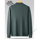 
Classic Car (LAOYECHE) 2025 new spring and autumn long-sleeved T-shirt for men with fat plus size casual round neck sweatshirt fat man base shirt black 6630 XL