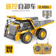 1 24 simulated crawler bulldozer 9-channel 2.4G remote control engineering vehicle model children's toy Children's Day gift 9-channel bulldozer (alloy version) wide handle