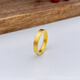 YINXIANGRONG gold couple rings A pair of men's and women's square mouth 999 pure gold 520 Valentine's Day gift for girlfriend and wife Square mouth ring No. 22 ring mouth about 1.2g