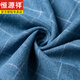 Hengyuanxiang Camisa de algodón puro suelto y no hierro Daddy Suit Masser de verano para hombres de manga larga de manga larga y de verano Medias de mediana edad y edad avanzada de manga larga 6626 Blue Fin Model M 165 Sugerencia 90-110Jin [Jin equivale a 0.5 kg]