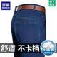 Romon 2025 Frühlings- und Sommer-Jeans-Jeans hohe Taille Lose geradlinige und ältere Gelegenheitshosen Dünne Hosen 3892 Modelle Deep Blue [Sommer] Dünn 38 [Taillenumfang 3 Fuß]