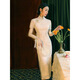 HUALIN FASHION改良旗袍夏季少女气质白色连衣裙国风日常 831花色 M
