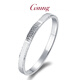 GsunG platinum PT950 women's car flower cat eye bracelet new style sparkling pure platinum fixed mouth round bracelet supports customization and is calculated according to the gold price in the store on the day