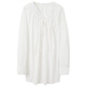 Three Color 2025 Autumn New V-neck Shirt Wood Ear-Large Loose Shirt Simple M Milk White S 155/80A