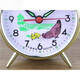 Extra lauter Sound Wake Up Horseshoe Mechanische Uhr Vintage Retro Nostalgic Metall Bewegung Manualuhr Wecker Blau Bronze 1585 [Batteriemodell]