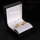 NOSSKISS new gold and silver contrasting cufflinks high-end simple and fashionable iris French shirt cuffs stud birthday gift gifts. Please consult customer service for customization