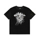 Ziweiqi meishi spider-web pareja impresa camiseta de manga corta verano s733 brown s